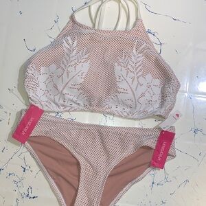 Xhilaration Blush and Cream Bikini Set